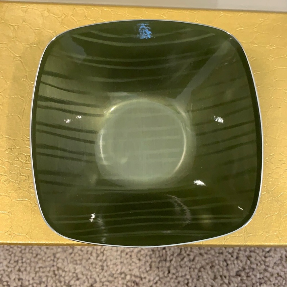 Vintage Rate Midcentury Catherine Holm Norway Green Candy Dish Bowl